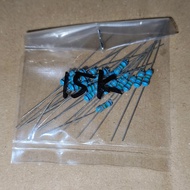 R 15K Ohm 0.25W 5 Percent Resistor 15 K Kilo Ohm 0.25 Watt 20 Pcs