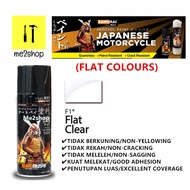 F1* FLAT CLEAR / KILAT MATI~SAMURAI SPRAY PAINT FLAT COLOURS /TAK KILAT