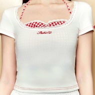 FLAT2112 FF0930 : FLORENCE HEART T-SHIRT เสื้อครอป เบบี้ที เสื้อยืด