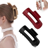 Mello Rubber Claw Clip, Squishy Silicone Hair Clips, Women Scalp-Safe Soft Cozy Clip, Non-slip Squar