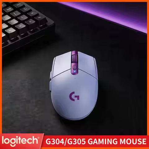 Logitech G304 Wireless Mouse LIGHTSPEED Tech 12000 DPI HERO Sensor 1ms Response 9-Month Battery Comf