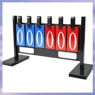 (V L A O)Scoreboard Basketball 6-Digit Vertical Removable Flip Scoreboard Basketball Court Scoreboar