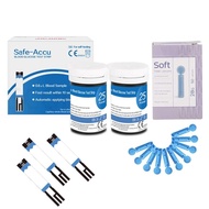 【MDA LULUS】Sinocare Safe-Accu Test Strip Free Lancets Blood Glucose Cek Gula Darah Kencing Manis  GD