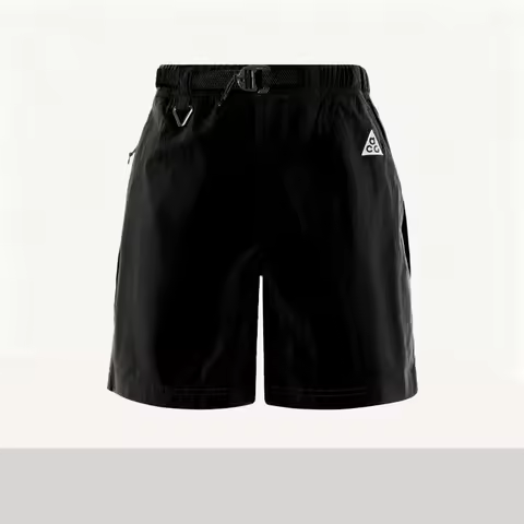 Nike ACG Series: Men's Black Casual Shorts with ACG Logo Embroidery—Comfortable and Versatile for Ev