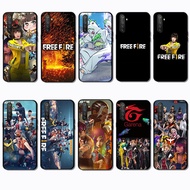 Soft black phone case for Realme 3 5 6 Pro 5i 5s 6i 7i Free Fire Fashion printed phone case anti fal