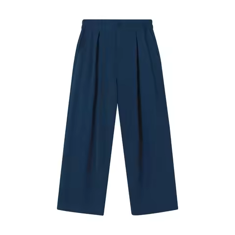 een Wide Leg Casual Pants Men's Loose Drape Straight Micro Flared West Pants Retro Faion High Sense 