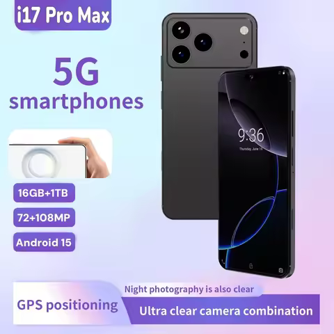 2026 Global Version I17 Promax Pro 4G 5G Dual Card Dual Standby System Original Intelligent 7.3inch 
