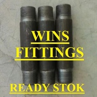 2.5" 2-1/2" 10 cm IRON CS sch40 inch carbon steel pipe nipple 2.5" x 4" knitting connecting double o