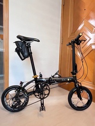 大行K3 Dahon 摺車黑色14吋 新舊如圖