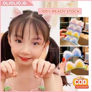 Korean Girls' Cat Ear Hair Clips Pair of Cute Hair Accessories Imported Quality AK104