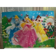 3D PRINCESS PICTURE SIZE 49x34.5 cm (PxH) WITHOUT FRAME