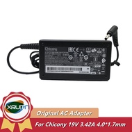 Original Laptop AC DC Adapter Charger Chicony 19V 3.42A 65W 4.0x1.7mm A18-065N3A A065R191P Genuine Power Supply