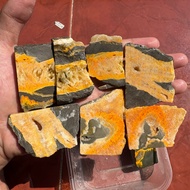 Bumblebee jasper yellow motif agate stone Bumblebee jasper agate stone/ Bumblebee agate stone materi