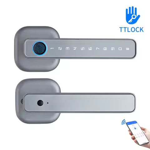 TTLock APP Smart Fingerprint Password RFID IC Card Single Latch Handle Lock Dead Bolt For Indoor Hom