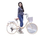 Jie'an New Arrival Foldable Bicycle Women's Adult Riding/26-Inch Installation-Free Solid Tire Variable Speed Scooter