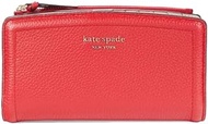 Kate Spade NY Slim Leather Zip Wallet in Ligonberry, ligonberry, Bifold Wallet