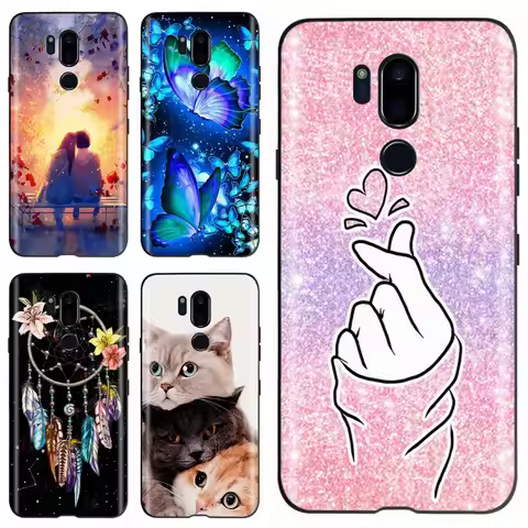 For LG G7 ThinQ Case LM-G710 G710EM Cute Painted Cover Soft Silicone TPU Phone Case For LG G7 ThinQ 