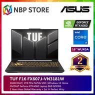 Asus TUF F16 FX607J-VN3181W 16" WUXGA 165Hz Gaming Laptop ( i7-13650HX, 16GB, 1TB SSD, RTX4060 8GB, W11 )