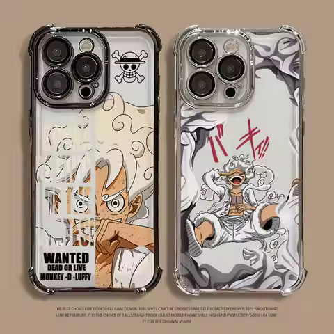 Ones Pieces Case for Apple iPhone 11 16 14 12 13 Plus 16e XR XS Max 15 Pro MAX Clear Cover