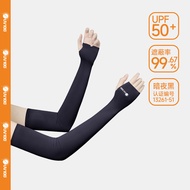 UV100 ปลอกแขนกันแดดแบบบาง ยาว ผ้าไหมน้ำแข็ง ป้องกันรังสียูวีสำหรับขับรถกลางแจ้ง ฤดูร้อน 2022 ปลอกแขน