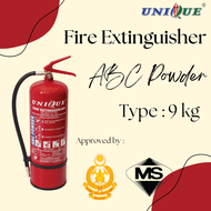 Unique Fire Extinguisher Abc Powder 1kg 2kg 4kg 9kg Sirim Approved Bomba Approved | Tang Safety