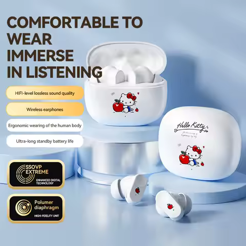 Q1 TWS Wireless headphones genuine noise reduction digital display in-ear kitty cat running sports g