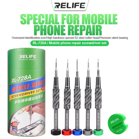 RELIFE RL-728A Mobile Phone Repair Screwdriver Set for Disassembly and various Telecommunications an