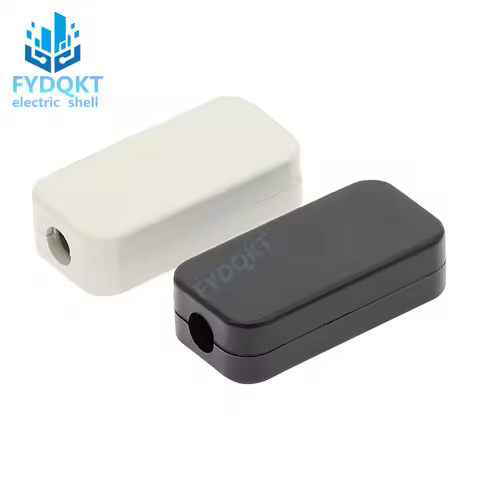 100pcs 40x20x11mm Black White Electronical Plastic ABS DIY Junction Project Box Enclosure Case