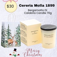 Cereria Mollá 1899 Bergamotto di Calabria Luxury Soy Candle 70g l Christmas Gift Set | Made in Spain