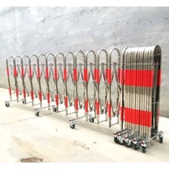Barrier Gate | Stainless Steel Expandable Barrier Gate 7meter | lTelescopic Fence Construction Safet