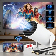 projector hy300 wireless with android 11 mini  projector hy300 pro wifi bluetooth led small projekto