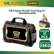 DEWALT DWST560103-DW100 PRO Open Mouth Tool Bag 16"/Tool Bag/DEWALT Bag/Heavy Duty