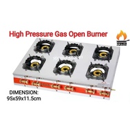 6 Open Burner High Pressure Gas Stove/Free GiftReady stock