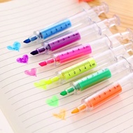 Syringe Highlighter Pen Cute Needle Stationery Children Day Gift