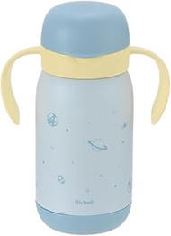 Richell Tri Easy to Use Insulated Cup Mug, 450 Blue, 1 Piece, 8 Months to 15.9 fl oz (450 ml)