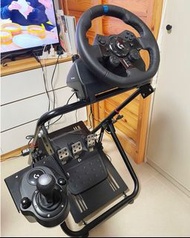G923 Logitech 賽車套裝 方向盤 連車架 連原裝盒