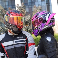 SOMAN Motorcycle Motorcycle Helmet Double Lens Revealing Helmet Electric Vehicle Warm Helmet F