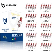 LASTJUDG Tattoo Needles Cartridge 50Pcs/Box RL/RS/RM/M1 Mix Size, #10 Standard Assorted Disposable T