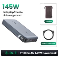 UGREEN 100W 20000mAh&140W 25000mAh PowerBank Quick Charging  Lage Capacity Flash Charger Travel Smal