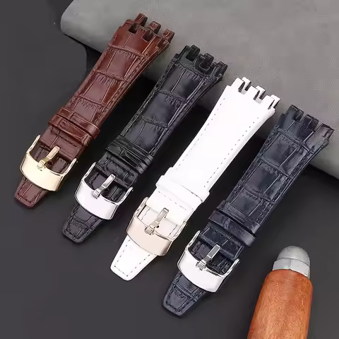 For Swatch SVG Mechanical Watchband SVGK403/407 SVGB400 402 408 Genuine Leather Watch With Men's 22m