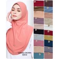 TUDUNG BORONG TUDUNG SAOK TAG CROWN NEW ARRIVAL