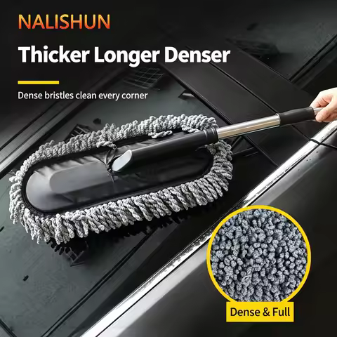 Retractable Car Duster and Cleaning Tool for Dust Removal, Car Cleaning Magic Tool, Shrinks to 76Cm/