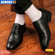Men's Loafers, Men's Formal Shoes, Genuine Leather TALI, Black Loafers for Office Work, DEMOUS PELIX