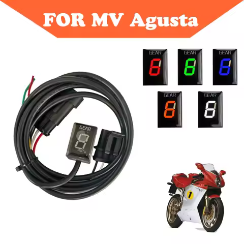 For MV Agusta Brutale 750 910 MV750 Biposto 750 F4 1000 Biposto 1078 1-5 or 6-speed Gear Display Ind
