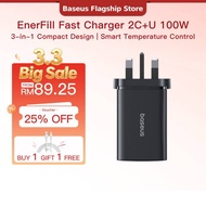 Baseus EnerFill FE11 2C+U 100W Fast Charger PD3.0 For Phone&Laptop BCT Smart Temperature Control