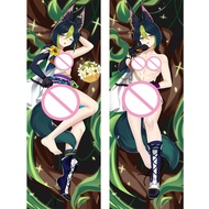 Dakimakura อะนิเมะ Tighnari (Genshin Impact) ปลอกหมอน Double Side Printed ผ้าคลุมเตียง