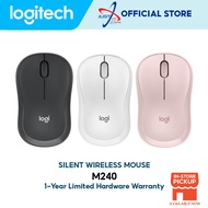 LOGITECH M240 SILENT WIRELESS MOUSE ( GRAPHITE / OFF-WHITE / ROSE )