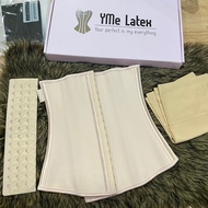 [Combo Belt + liner + Connector] Greek standard 25-bone YMe LATEX Belly Corset