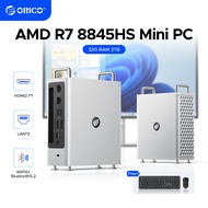 ORICO Omini Pro Mini PC AMD Ryzen7 8845HS PCIE4.0 1T 2T DDR5 5600MHz 32G WiFi6 Bluetooth 5.2 120W Ga