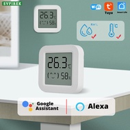 Wifi Tuya Smart Temperature Sensor LCD Digital Display Indoor Thermometer Detector For Alexa Smart L